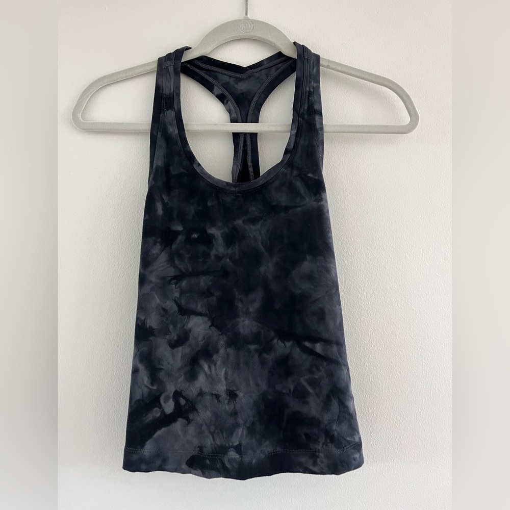 Lululemon Athletica Black Tie-Dye Tank Top